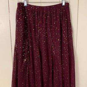 HD in Paris Purple Sequin Lined Skirt